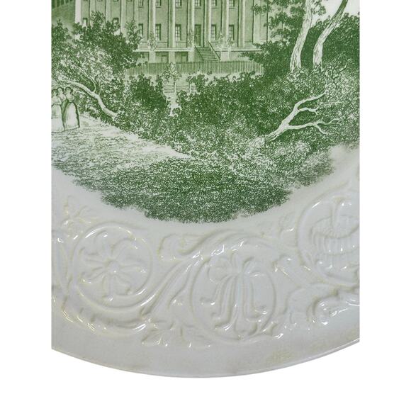 Wedgwood England Commemorative 1936 Centennial Plate Wesleyan College for Women - Picture 6 of 8